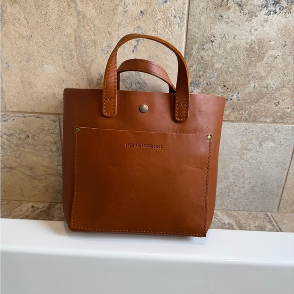 Portland Leather Handbags - Portland Leather Mini Crossbody Tote
